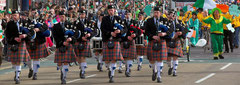 Eine St. Patrick's Parade durch Birmingham